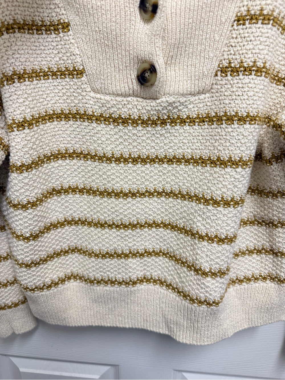 Madewell Striped Chunky Knit Sweater - Picture 6 of 11